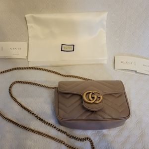 Gucci mini matelassé-leather cross body bag